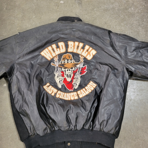 Steve and Barry's wild west saloon warren lotas style letterman jacket men's lar - Picture 3 of 11